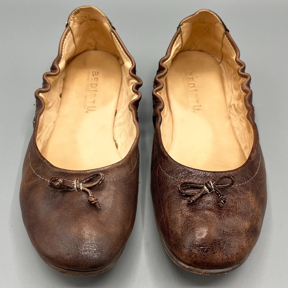 Bed Stu Bosworth brown leather ballet flats